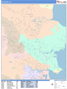 San Rafael Digital Map Color Cast Style